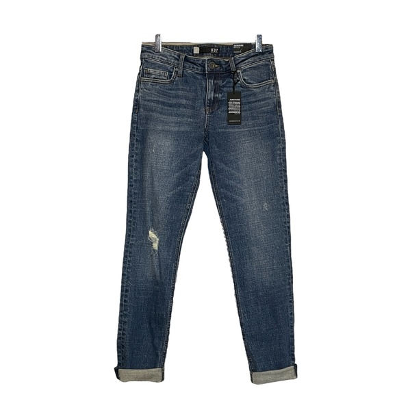 Kut from the Kloth Catherine Distressed Boyfriend Jeans Sz. 2 - Picture 1 of 5